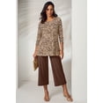 thumbnail image 4 of Jessica London Women's Plus Size Swing Tunic Oversized Long Blouse, 4 of 6