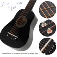 thumbnail image 3 of Guitarra acústica Toddmomy Kids de madera clásica de 21 pulgadas, color negro, 3 of 9