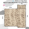thumbnail image 5 of Beige and Brown Of Leopard Print Toddler Nap Mats for Kids Preschool,Sleeping Mat Bag or Kids,Toddler Sleeping Bag,Toddler Nap Mat or Daycare, 5 of 6