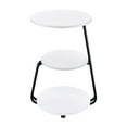 thumbnail image 3 of Hilly 3-tier Round Accent Side Table White and Black, 3 of 11