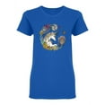 thumbnail image 2 of Magic Nature Unicorn Shaped T-Shirt Women -Image by Shutterstock, Female Small, 2 of 4