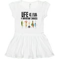 thumbnail image 3 of Inktastic Fishing Life is Full of Important Choices Girls Baby Dress, 3 of 5