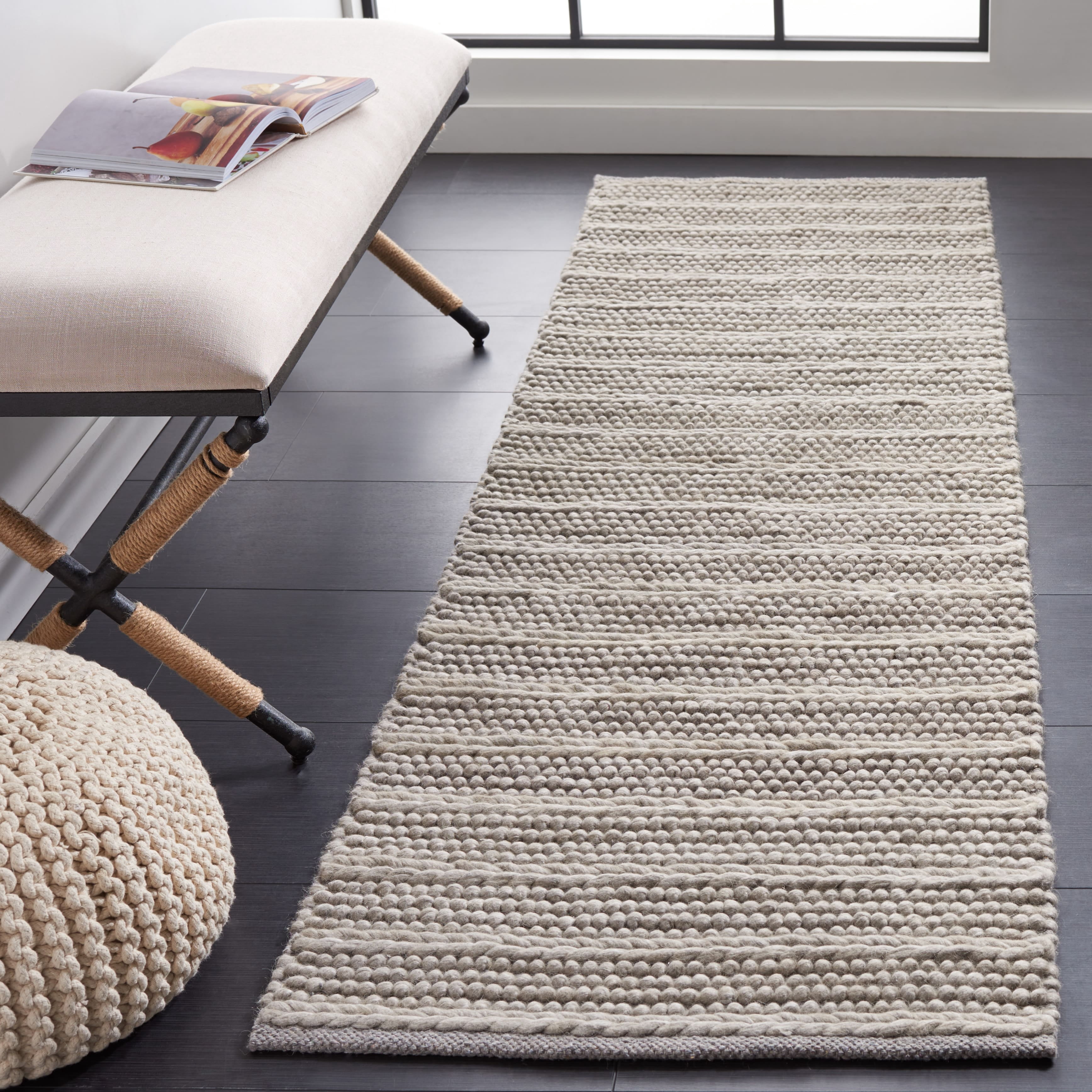 SAFAVIEH Natura Damion Striped Area Rug, Beige, 6' x 9'