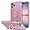 RN251-Light Purple, variant on iPhone 12 Pro Max Case, 12 Pro Max Case, Slim Fit Soft 360° Ring Holder Kickstand Magnetic Car Mount Supported Shockproof Protective Phone Cover for iPhone 12 Pro Max 6.7 Inch, White/Golden