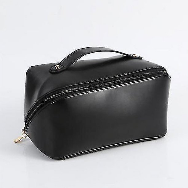 Maquillaje del organizador del bolso cosmético del viaje de gran capacidad con los divisores de las ranuras de los cepillos