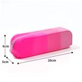 thumbnail image 2 of Silicone Zipper Pencil Bag,Happon Waterproof Pencil Bag, Multifunctional Large-Capacity Storage Bag,Silicone Pencil Pouch Suitable for School Supplies, Cosmetics (Rose Red), 2 of 6