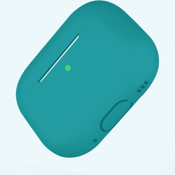 AirPods Pro 2nd Generation Case Cover(2022), Protective Soft Silicone Skin Accessories for Men Women Boys Girls for Apple AirPods Pro Gen 2, Front LED Visible-Teal