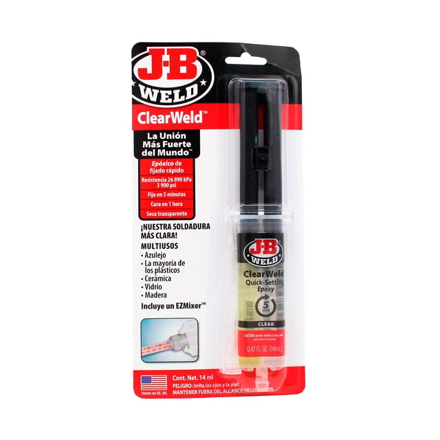 J-B Weld, Jeringa con Tubo Mixer, 50114SPA, 14ml.