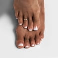thumbnail image 2 of BTArtbox Press On Toenails - Baby Boomer Nude, Square, 2-Week Wear, Easy-to-Apply, 30 Count All-in-One Kit, 2 of 8