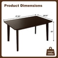 thumbnail image 2 of Harper & Bright Designs Rustic Wood Dining Table Set for 4, 5 Pieces Rectangular Table Set with Upholstered Chairs for Small Space Kitchen, Espresso, 2 of 16