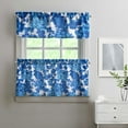 thumbnail image 2 of Kitchen Curtains and Valance Set 24 Inch Tier Pioneer Colorful Floral Curtains Small Drapes for Cafe Living Room Bathroom Farmhouse 3 Pieces Set Rod Pocket, 2 of 6