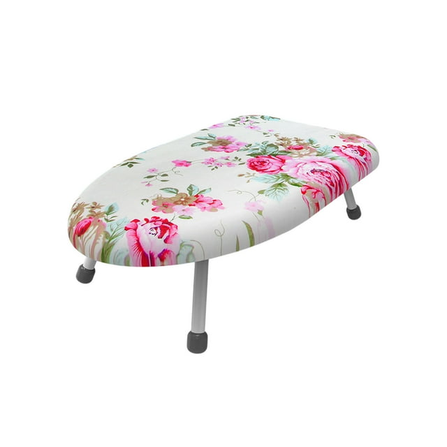 Planche à Repasser de Table B Petite Pliable avec Repose-Fer Housse Extra Épaisse Portable avec Pieds Antidérapants Résistante à la Chaleur