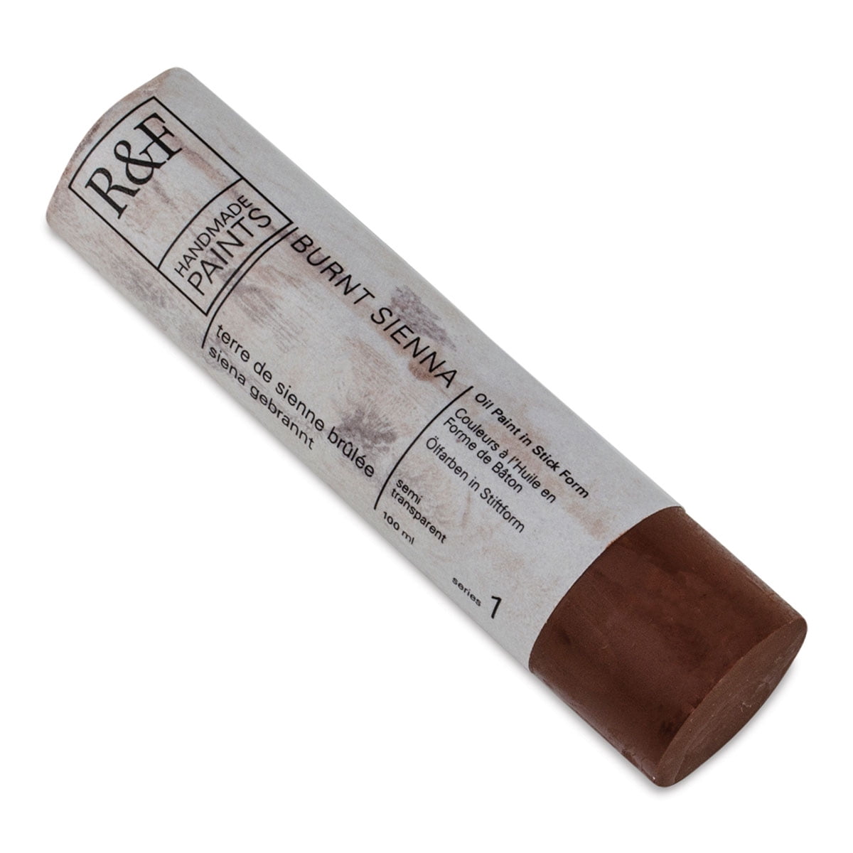 R&F Handmade Paints Pigment Stick, 100ml, Burnt Sienna