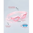 thumbnail image 2 of Goggles De Natación Ajustable Con Tapones Auditivo Integrado Rosa, 2 of 5