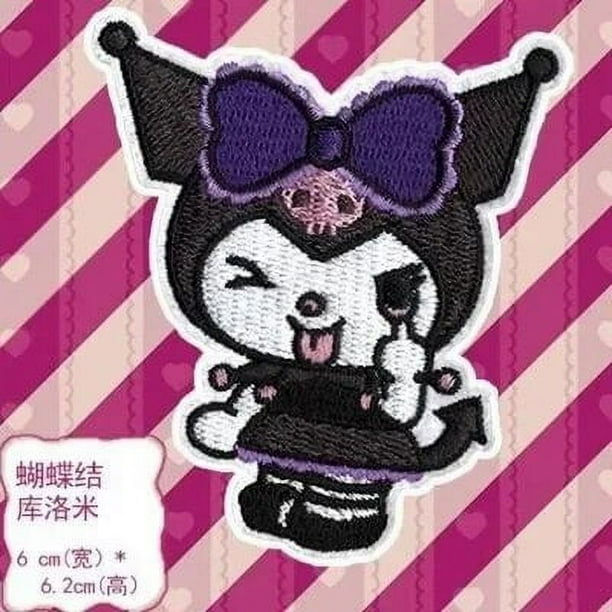 Parche bordado de Anime Sanrio Hello Kitty My Melody Kuromi Cinnamoroll para planchar ropa, accesorios de costura, parches
