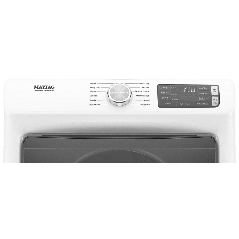 Maytag MED6630HW - Dryer - width: 27 in - depth: 30.7 in - height: 38.7 in - front loading - white