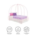 thumbnail image 6 of DHP Metal Twin Carriage Bed, Pink, 6 of 13