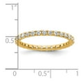 thumbnail image 4 of 14k Polished Size 9 U-Shared Prong 1 carat Diamond Complete Eternity Band, 4 of 5