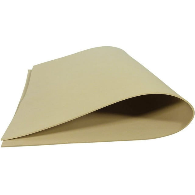 Mousse Gonflée Brodée 3D, Épaisseur 3 mm. 67 cm x 49 cm (Beige)