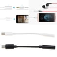 thumbnail image 1 of Adaptador de cable de audio Sunnimix 2 Piezas Tipo C a 3,5 mm Conector Auxiliar para Auriculares para Samsung, 1 of 8