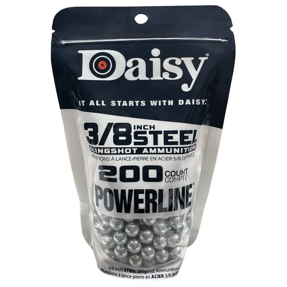 Daisy Powerline 3/8" Steel Sling Shot Ammo 200 Count