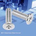 thumbnail image 4 of 100 Uds Tornillo De Cabeza Plana Tornillo De Cabeza Plana M2.5 × 3/4/5/6/8/10/12mm Accesorios De Reparación De Tornillos De Acero Inoxidable, 4 of 7