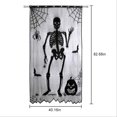 thumbnail image 2 of Halloween Decoration Skeleton Witch Bat Door Curtain Window Fringe Table Cloth, 2 of 10