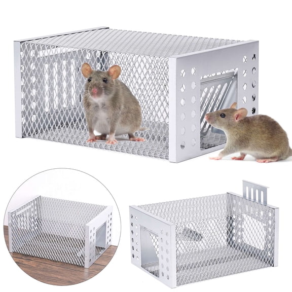 Deago Automatic Continuous Rat Trap Cage – Humane Live Mouse & Rodent Catcher for Indoor & Outdoor Use