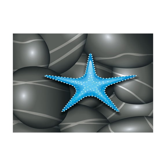 Ambesonne Starfish Jigsaw Puzzle, Blue Sea Star, Heirloom-Quality Fun Activity for Family Durable Cardboard, 1000 pcs, Grey Blue White