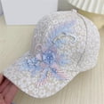 thumbnail image 2 of Breezora Mesh Back Baseball Cap Lace Style Summer Sun Hat for Women Running Sport, 2 of 7