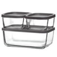 thumbnail image 4 of LAV Cube Glass Food Container Set with Lids, 3 Pcs, 13.75 Oz, 39.5 Oz (405 cc, 1170 cc), 4 of 4