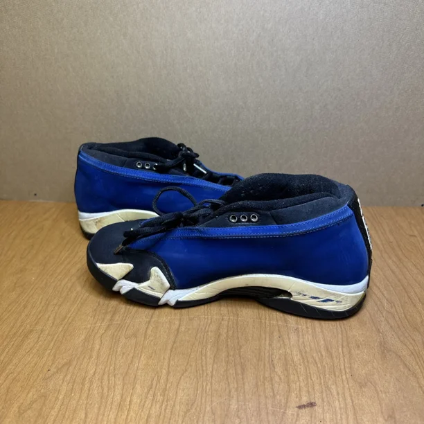 Ni - ke Ni - ke Air Jordan 14 XIV Retro Low OG Blue Yellow Men's Size 9.5 Shoe