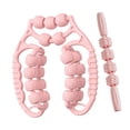 thumbnail image 4 of Rodillos de masaje Masajeadores de piernas 21 y manuales Rodillos musculares ligeros Circulares Rosa, 4 of 9