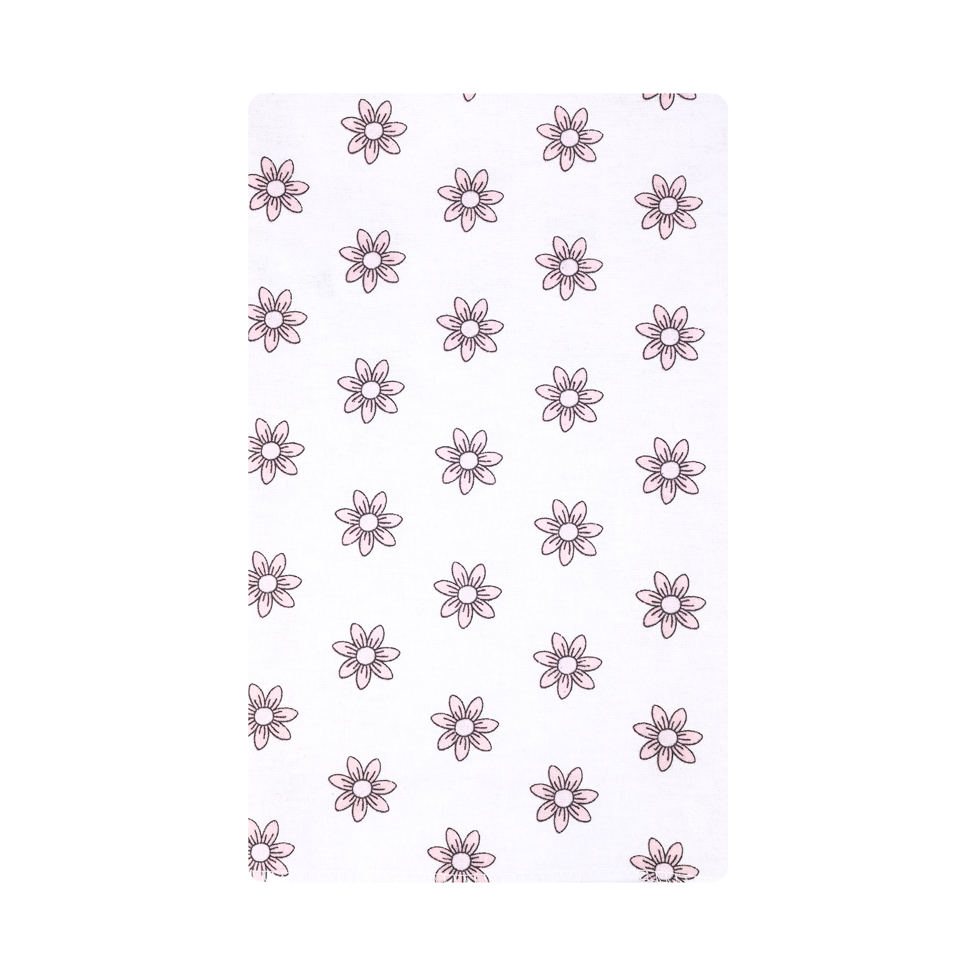 Hudson Baby Unisex Baby Cotton Poly Flannel Burp Cloths Bundle, Pink Mint Floral, One Size