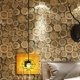 thumbnail image 5 of Mural de pared Papel tapiz 3D de madera Calcomanía de pared Pelícu decorativa Pelícu fotográfica Etiqueta de pared café Zulema Papel pintado retro impermeable, 5 of 8
