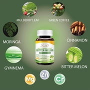 Lovita Bitter Melon Herbal Extract - 4000mg Daily Equivalent Dosage, 9-in-1 Exclusive formula, 180 Vegetarian Capsules