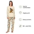 thumbnail image 2 of Bigfoot Turkey Matching Thanksgiving Pajamas For Family And Dog, Cotton And Poly Blend, 2 Pieces, 2 of 7
