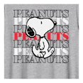 thumbnail image 3 of Playera Peanuts para Hombre, Manga Corta Gris Jaspe Talla EEG, 3 of 4