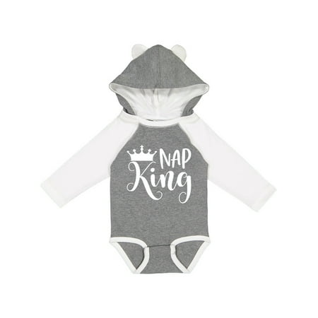 

Inktastic Nap King with Crown Gift Baby Boy Long Sleeve Bodysuit