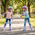 thumbnail image 2 of Babyjoy Patins Quads Réglables 4 Tailles avec Roues Lumineuses et Protection de Sécurité pour Débutants 10C-13C, 2 of 9