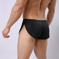 thumbnail image 3 of LEEy-world Mens Boxer Briefs Men's Underwear Boxer Briefs Pack, Moisture-Wicking, Performance Stretch Cotton, Trunks and Long Leg Black,L, 3 of 5