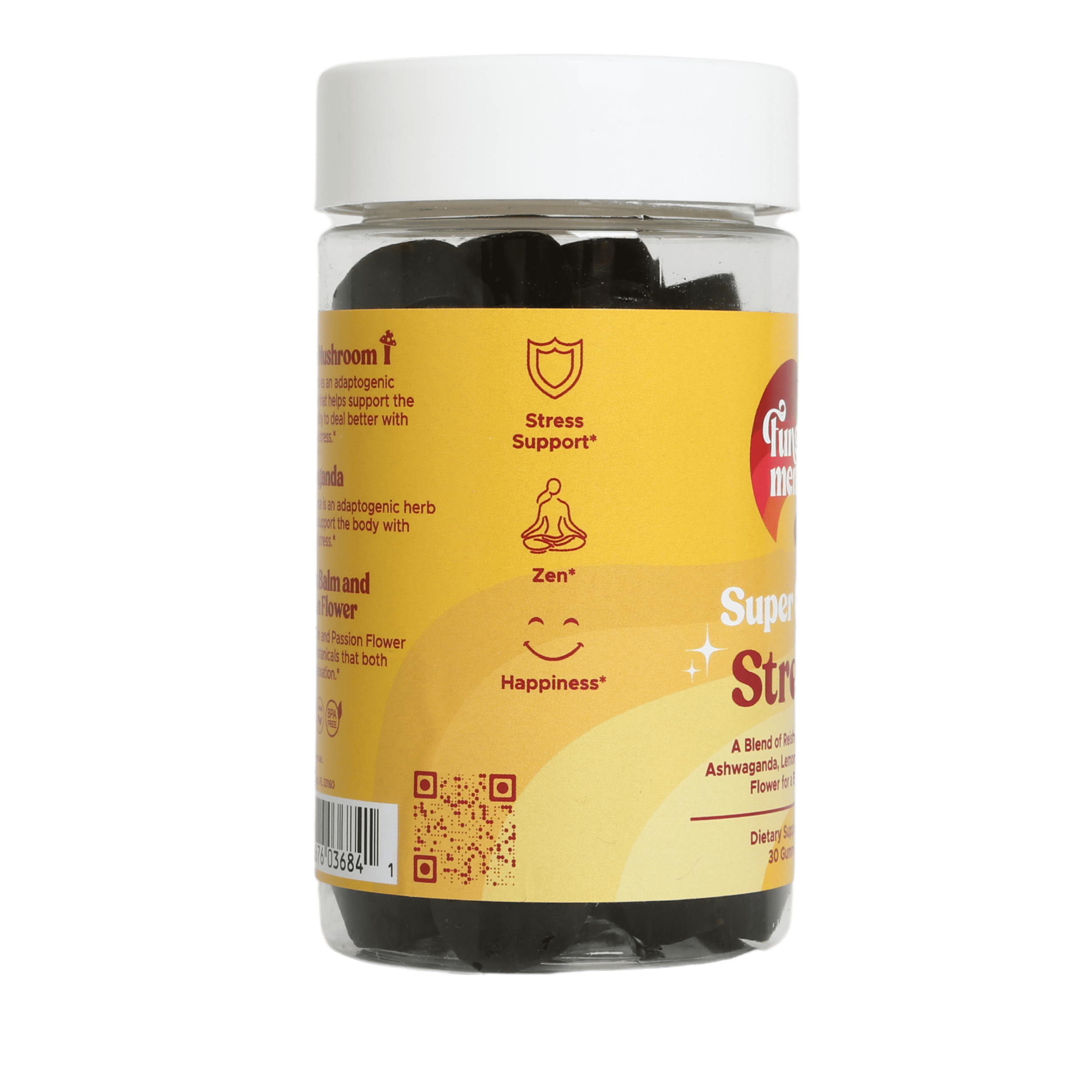 (2 pack) Fungiments Super Chill - Sleep&Relax, Healthy Cortisol, Reishi, Ashwagandha, L-Theanine - 30ct