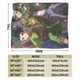 thumbnail image 3 of Hunter × Hunter Blanket, Anime Throw Blanket For Bed Sofa Couch, Super Soft Flannel Blanket For Bedroom Livingroom, 80"X60", 3 of 9