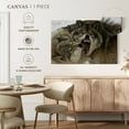 thumbnail image 5 of Elephant Stock Wolf Fight Wall Art - Horizontal Canvas Wall Art - Living Room Wall Decor - Animal Canvas - Gray And Brown Decor - 36" x 24", 5 of 8