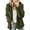 yue866-Army Green, variant on Women's Fall Winter Jacket Fuzzy Full Zip up Lightweight Warm Soft Hooded Coat with Pockets Coffee XXXXL