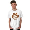 thumbnail image 5 of Cute Dog Face Paw Print Puppy Lover Men's Graphic T Shirt Tees Brisco Brands L, 5 of 6