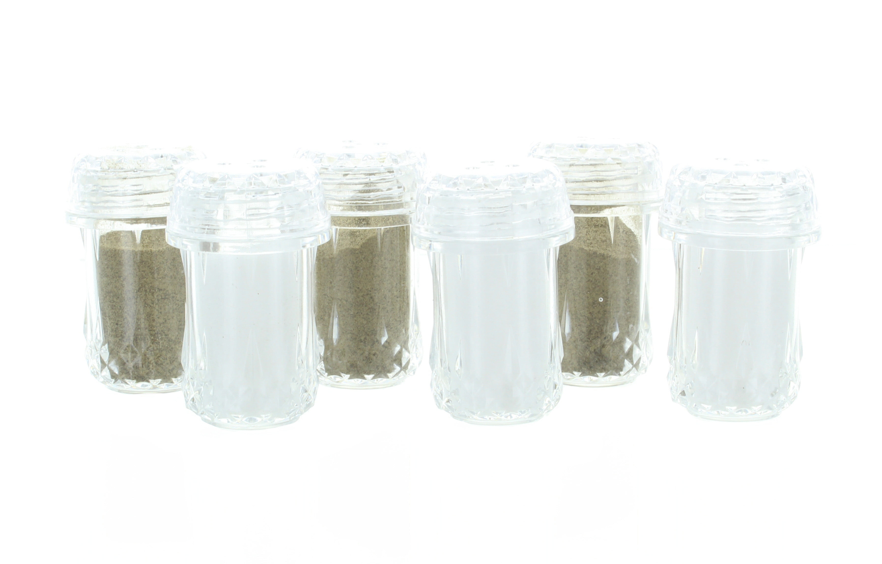 Choice 0.5 oz. Mini Salt and Pepper Shaker - 12/Pack