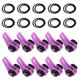 thumbnail image 1 of Soporte para anzuelos de caña de pescar ZHCH 10 juegos color morado, 1 of 5