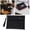 Black, variant on Soovim Fireproof Document Bag with Lock, Waterproof File Safe Pouch for A4 Documents, Combination Lock Security Folder for Passports Cash and Valuables
