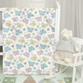 thumbnail image 7 of Butterfly Blanket for Girls, Butterfly Blanket for Baby Girls Kids, Soft Flannel Toddler Blanket Butterfly Easter Gift, Lightweight Fleece Throw for Birthday Children's Day Sofa Bed 30"x40", 7 of 7